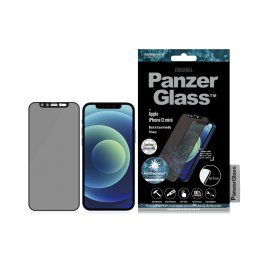 Стъклен протектор PanzerGlass за Apple Iphone 12 mini, Privacy, CaseFriendly, CamSlaider, Swarovski - Черен