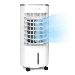 Klarstein Skypilar, 3 в 1 охладител на въздуха, вентилатор, овлажнител за въздух, резервоар, 5 литра, дистанционо управление (HTR2-SkypillarW)