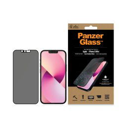 Стъклен протектор PanzerGlass за Apple Iphone 13 mini, Privacy, CaseFriendly, Antibacterial - Черен