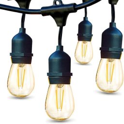 Светеща Гирлянда Водоустойчива от Нечупливи LED Крушки 15м