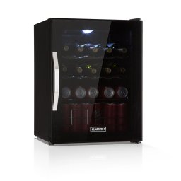 Klarstein Beersafe L Onyx, охладител за напитки, D, LED, метални решетки, стъклена врата, черен (HEA-BeersafeXL-onyx)