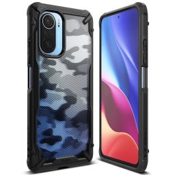Силиконов калъф кейс Ringke FUSION X, За Xiaomi Mi 11i / Poco F3 , Camo черен
