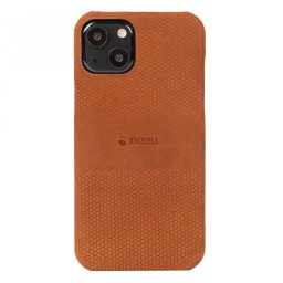 Гръб Krusell Leather Cover за Iphone 13 - Cognac