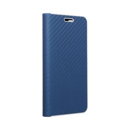 Страничен калъф тип тефтер Luna Carbon за Xiaomi Redmi Note 10 / 10s, Син