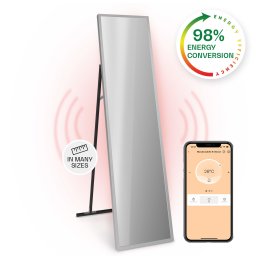 Klarstein La Palma 900 smart, Интелигентен инфрачервен отоплител, 40x160cm, 900W, Стойка за огледало (HTR10-LaPalmaS900Sv)