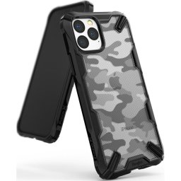Силиконов калъф кейс Ringke FUSION X, За iPhone 11 Pro, черен camo