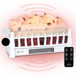 Klarstein Kamini FXL 2G, Електрическа камина, Камина, 1800 W, 3D LED илюзия за пламък (FP16-Kamini FXL 2G W)