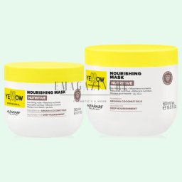 Alfaparf Yellow Professional Подхранващa маска с арган и кокосово масло за суха и изтощена коса 300/500 мл. Nutritive Nourishing mask