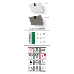 Faber SOFT EDGE GRIGIO LONDRA A80 Вертикален аспиратор