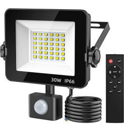 LED Прожектор със Сензор за Движение и Дистанционно MustWin 30W/50W/100W