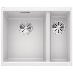BLANCO SUBLINE 340/160-U с ляво корито Бял