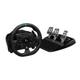Волан с педали Logitech G923 Xbox One (941-000158), USB, черни/сиви, за Xbox Series X/S, Xbox One, PC