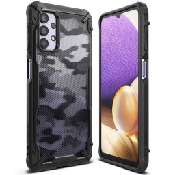 Силиконов калъф кейс Ringke FUSION X, За Samsung Galaxy A32 5G, Camo черен