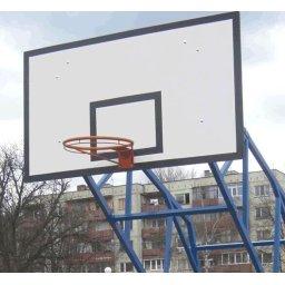 Табло за баскетболен кош, шперплат, 120 х 90 cm