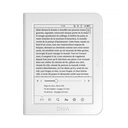 BOOKEEN DIVA HD 6", 300dpi, тъч, бял