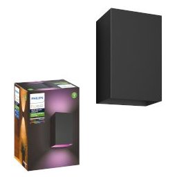 Hue Resonate Wall Lantern Spotlight Black