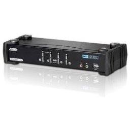 KVMP суич ATEN CS1784A, от 2x USB A(м), USB A3.0(м), DVI(ж), 2x 3.5mm jack(ж)(mic & Audio) към 4x DVI(ж), 4x USB B(ж), 8x 3.5mm jack(ж)(mic & Audio)
