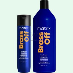 Matrix Total Results Син шампоан неутрализиращ медни оттенъци 300/1000 мл. Brass Off Brunette Neutralising Blue Shampoo