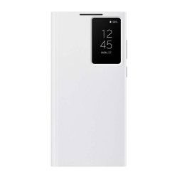 Оригинален калъф Samsung Galaxy S22 Ultra EF-ZS908CW Clear View Cover, Бял