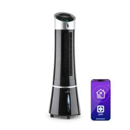 Klarstein Skyscraper Ice Smart, 4-в-1, въздушен, охладител и вентилатор, WiFi, 210m³/h, дистанционно управление (ACO4-SkyscrprIceSmB)