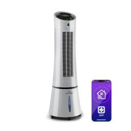 Klarstein Skyscraper Ice Smart, 4-в-1, въздушен, охладител и вентилатор, WiFi, 210m³/h, дистанционно управление (ACO4-SkyscrprIceSmG)