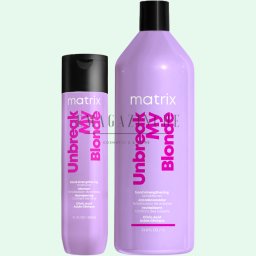 Matrix Укрепващ шампоан за руса коса без сулфати 300/1000 мл. Total Results Unbreak My Blonde Strengthening Shampoo