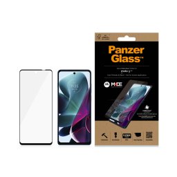 Стъклен протектор PanzerGlass за Motorola Moto G200 5G - Черен