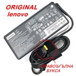Адаптер за лаптоп ОРИГИНАЛЕН (Зарядно за лаптоп) Lenovo 20V 6.75A 135W (slim tip) правоъгълна букса
