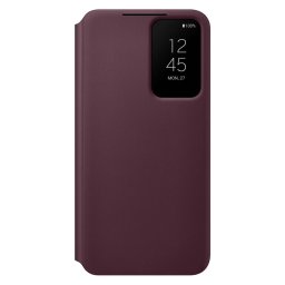 Калъф Samsung Clear View Cover за Galaxy S22 Plus - Бордо, EF-ZS906CEE