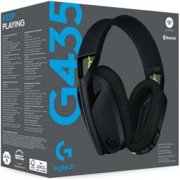Слушалки Logitech G435 Lightspeed and Bluetooth Wireless Black (981-001050)