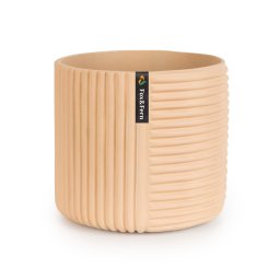 Fox & Fern Саксия Hasselt от полистоун, ръчна изработка, подходяща за растения в 3D вид. (PP-MUTI-L-SA)