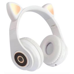 Безжични Bluetooth слушалки с уши Cat Ears Z-B39 бели