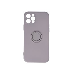 Силиконов кейс с пръстен Finger Grip Case за Xiaomi Redmi Note 9s / 9 Pro / 9 Pro Max, светло сив