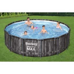 Басейн Bestway Steel Pro MAX 5614Z, 427 x 107 см, кръгъл, с филтърна помпа