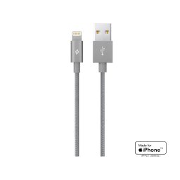 Кабел MFI AlumiCable Lightning Charge / Data Cable - Тъмно сив
