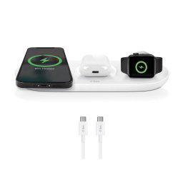 Безжично зарядно ttec AirCharger Trio (3 in 1) iPhone + Apple Watch + AirPods Wireless Speed Charging Station