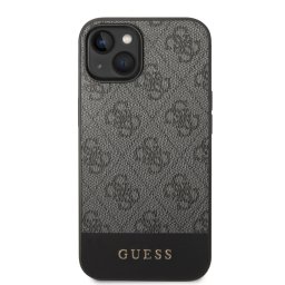 Гръб Guess 4G Stripe Case за iPhone 14 Plus - Сив
