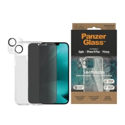 Стъклен протектор Privacy PanzerGlass iPhone 14 Plus Bundle (UWF Privacy screen protector, HardCase, протектор за камераt)