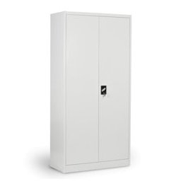 Метален шкаф Carmen CR-1235 E, 4x рафтове, прахово боядисан, метален, регулируема височина на рафтовете, сив