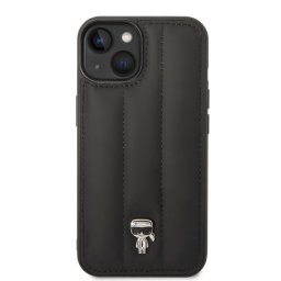 Гръб Karl Lagerfeld Quilted Puffy Ikonik Logo Case за iPhone 14 - Черен