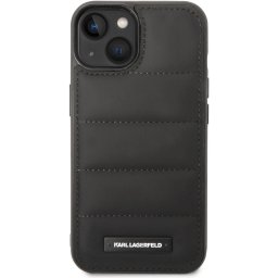 Гръб Karl Lagerfeld Quilted Puffy Metal Logo Case за iPhone 14 Plus - Черен