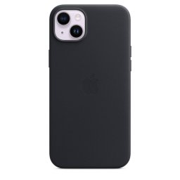 Оригинален гръб Apple Leather Magsafe Cover за iPhone 14 Plus, Midnight, MPP93ZM/A