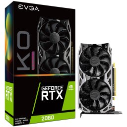 EVGA GeForce RTX 2060 KO ULTRA GAMING, 6GB, Dual Fans, Metal Backplate [06G-P4-2068-KR] (безплатна доставка)