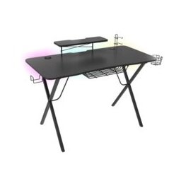 Компютърно бюро Genesis Holm 300 RGB, LED RGB, безжично зарядно, гейминг, черно