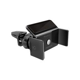 Стойка за кола, ProMate, Solarmount, Solar Powered Auto Clamping AC Vent Holder • 4.7" to 6.9" Device Support • Quick Mounting Clip • Multi-Angle Support • One Touch Release, Черен