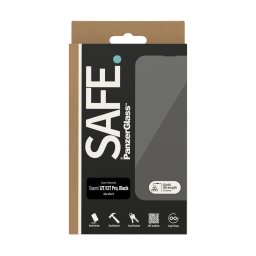 Стъклен протектор Safe за Xiaomi 12T/12T Pro, UWF - Черен