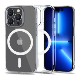 Силиконов калъф кейс TECH-PROTECT FLEXAIR Hybrid MagSafe за iPhone 14 Pro, прозрачен