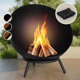 Blumfeldt Fireball, сгъваема стоманена камина, в градината или на терасата, Ø 60 cm (GDW27-Fireball)