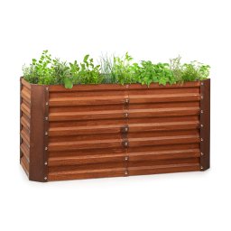 Blumfeldt Rust Grow, повдигната градинска леха, поцинкована стоманена повърхност, ръждив цвят (GDMB4-Rust120*60*60)
