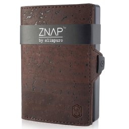 Slimpuro ZNAP, тънък портфейл, 12 карти, преградка за монети, 8,9 х 1,8 х 6,3 см. (Ш х В х Д), RFID защита (SG-LP4B-4OA9)
